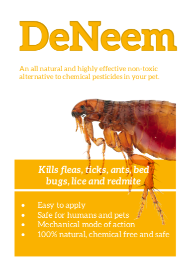 DeNeem is a natural flea treatment for dogs and cats